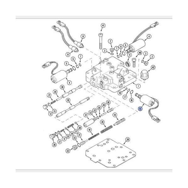 Elektrozawór rewersu cewka elektromagnes case maxxum 5240 5230 5250 5150 5220 5130 5140 5120