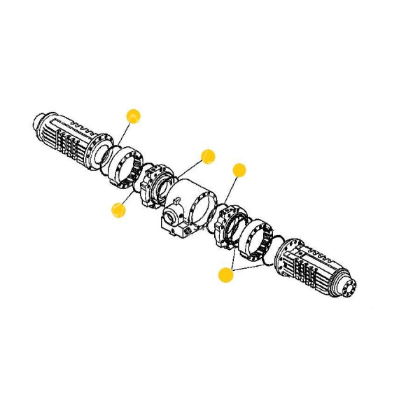 Oring  Uszczelniacz mostu carraro Case CS CVX150, CVX160, CVX170, CVX175, CVX195, New Holland