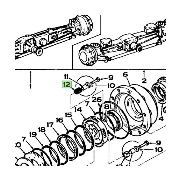 HAM7201 Sprężynki docisku tłoka hamulcowego