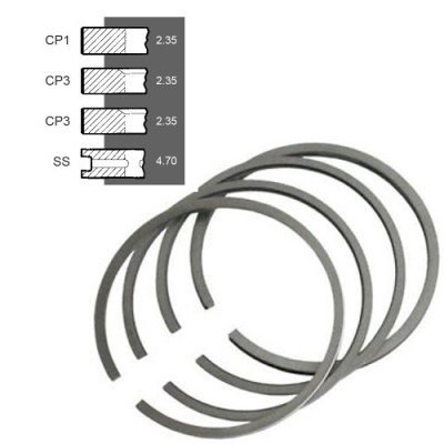 SCY4065 Pierścienie 4 szt. 100mm