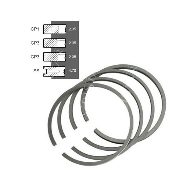 SCY4065 Pierścienie 4 szt. 100mm