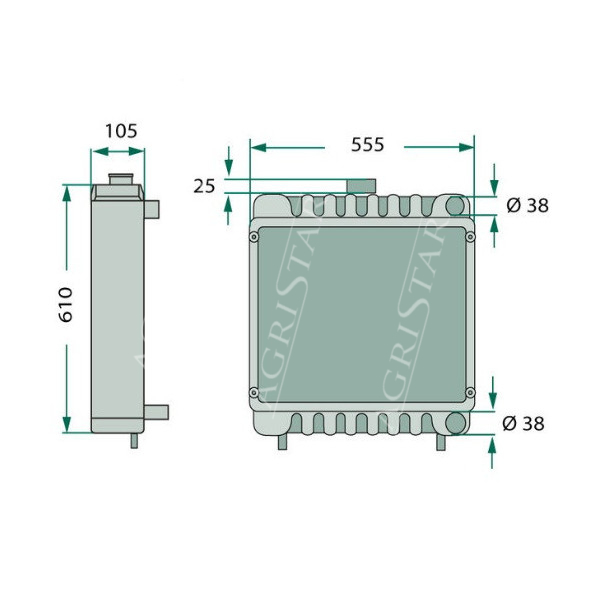 Chłodnica wody case, JX55, JX60, JX70, JX80, JX90,Chłodnica wody New Holland TDD,5093940, 5096063, 5096073, 84172100