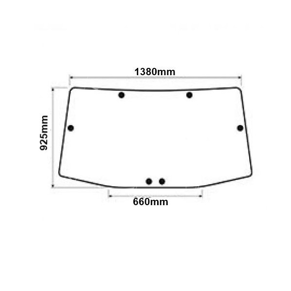 Szyba tylna John Deere R131208
