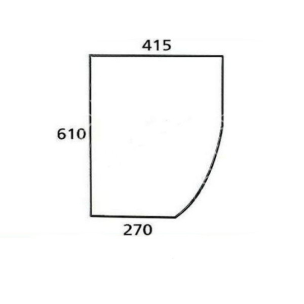 AKK2051 Szyba przednia dolna lewa