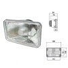 reflektor lampa drogowa przednia, Deutz   Agrotron 100,  106, 110,115, 120,  135, 150, 80, 85,  90,   4.70,  4.80 04411363 04435
