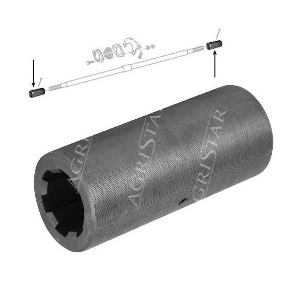 Łącznik wału kardana przedniego napędu Massey Ferguson 6110, 6120, 6130, 6140, 6150, 6160, 6170, 6180, 6190 3380056M2