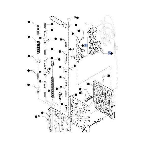 ELE7081 Elektrozawór skrzyni biegów, Case, New Holland