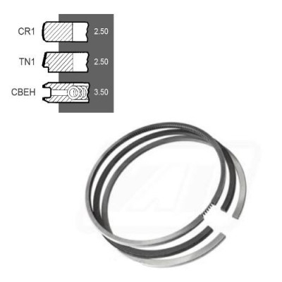 4222950M91 4181A045 Pierścienie 103mm 3szt. 2,5x2,5x3,5mm Massey Ferguson 2230 394 3235 4235 4335 Landini 8860 Atlas Ghibli Rex