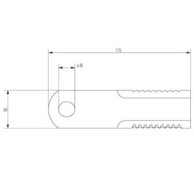 84068444 Nóż sieczkarni ruchomy 4mm   New Holland TC5040, TC5050, TC5060, TC5070, TC5080, TC54, TC56,  CX   LAVERDA