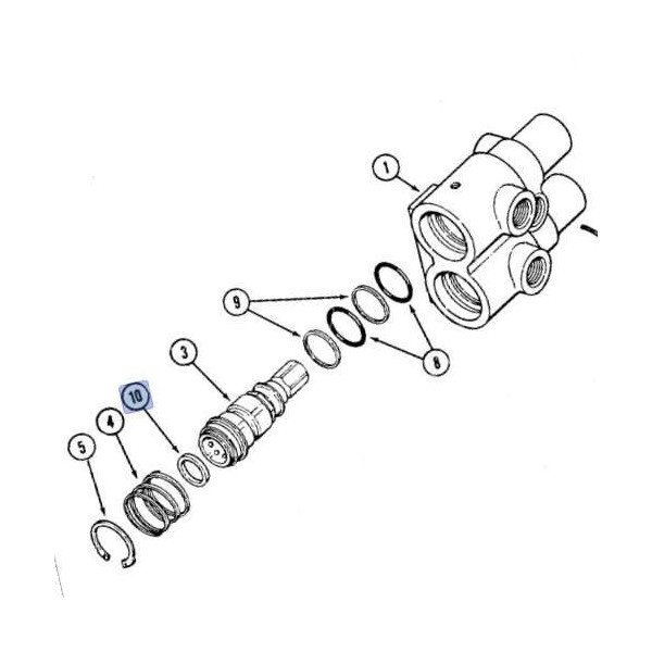 Uszczelniacz szybkozłacza gniazda euro New Holland: T9.615 T9060  TJ375  T8.380, T8.275, T8.300, T8.320, T8.330, T8.350, T8.360,