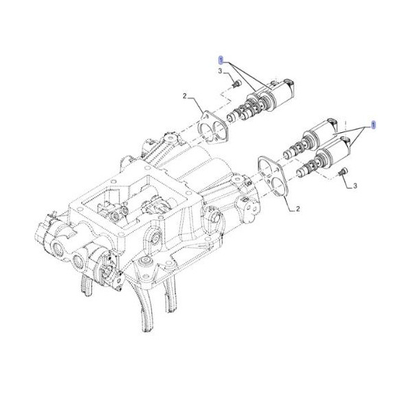 Elektrozawór wałka wom pto New Holland t6 t7 TS Steyr cvt profi kompakt Case Puma Maxuum Farmall