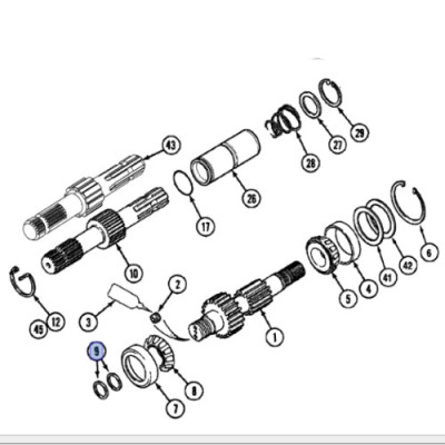 Pierścień uszczelniający uszczelniacz wałka przekaźnika Case Maxxum 5000 mx135 A188295 A183069