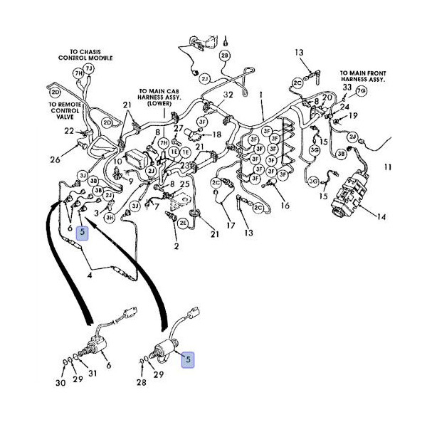 ELE7087 Cewka wałka PTO