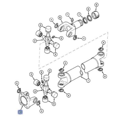 PON3594 Widełki wału napędowego