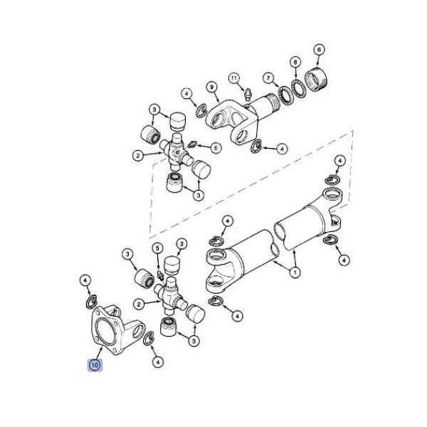 PON3594 Widełki wału napędowego