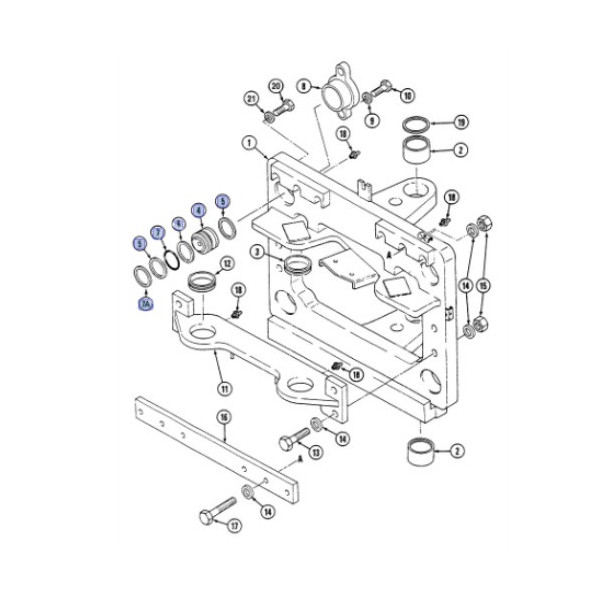 Tłok blokady przesuwu Case 580SLE, 580LE, 580M, 580SM, 590SM, 580LSP, 580LPS, 590SLP, 590SLE227908A1, 197670A1, 132913A1