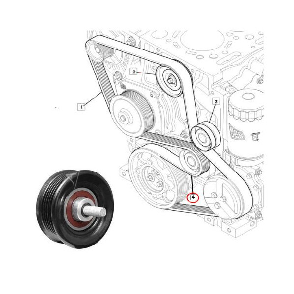 SUC1972 Rolka prowadząca dolna JCB
