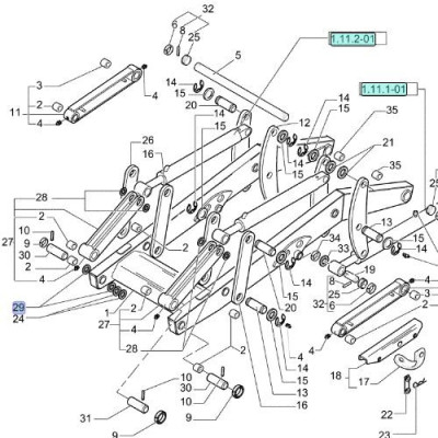 KOP7073 Podkładka regulacyjna sworznia przedniej łyżki