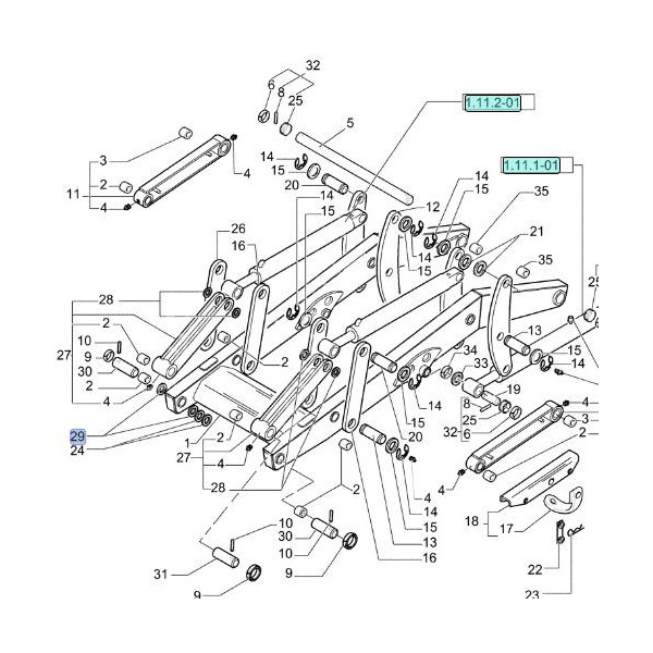 KOP7073 Podkładka regulacyjna sworznia przedniej łyżki