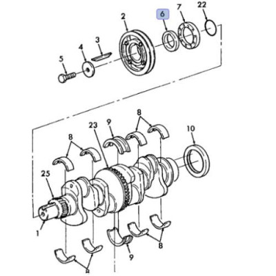 SWA7006 Tulejka koła pasowego wału