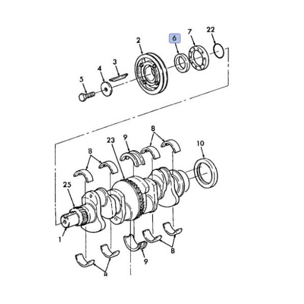 SWA7006 Tulejka koła pasowego wału
