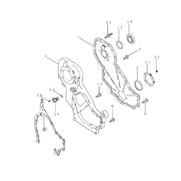 SUS7038 Uszczelka obudowy kół rozrządu Cummins