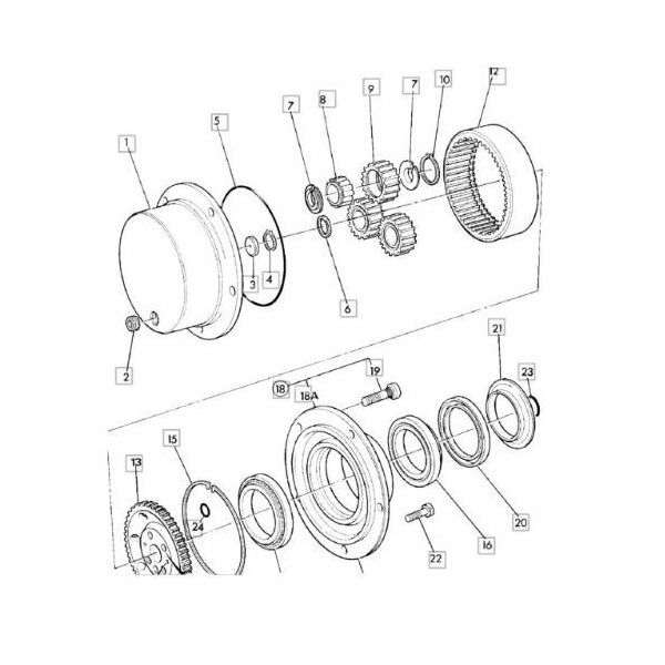 PON4909 Obudowa zwrotnicy koła JCB