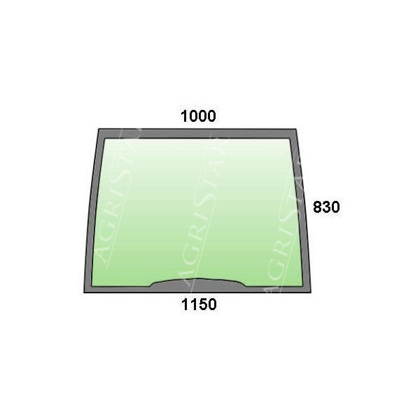 AKK2053 Szyba przednia Case jx