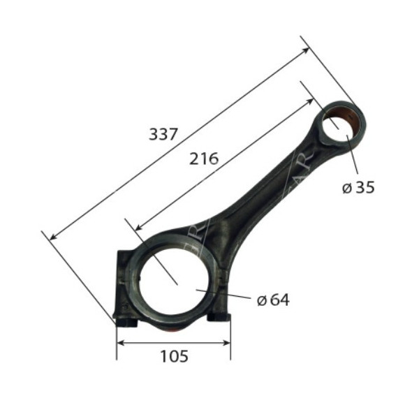 SCY6016 Korbowód 35mm 04150450 Deutz