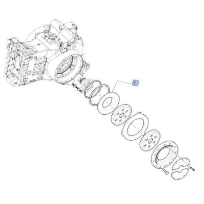 HAM7085 Tłok tłoczysko hamulca 5195093 New Holland