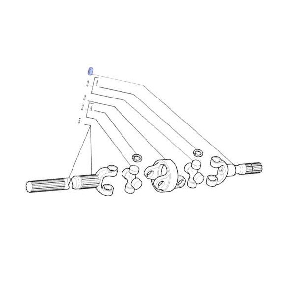 Półoś krótka Case Maxxum 115 125 135 140 150 Puma 115-160 CVT 87747757