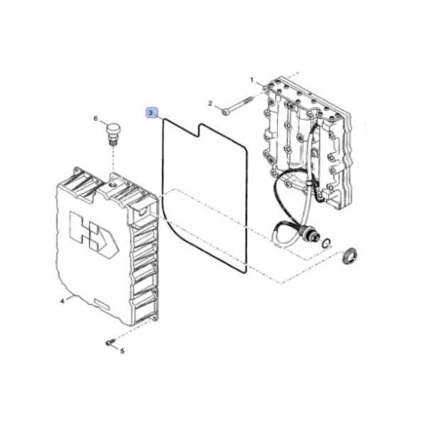 Pokrywa , skrzyni  biegów  Case:
580SR
580SR Plus
590SR
695SR
590SLE
580SM
590SM

New Holland:
B110B
B115B