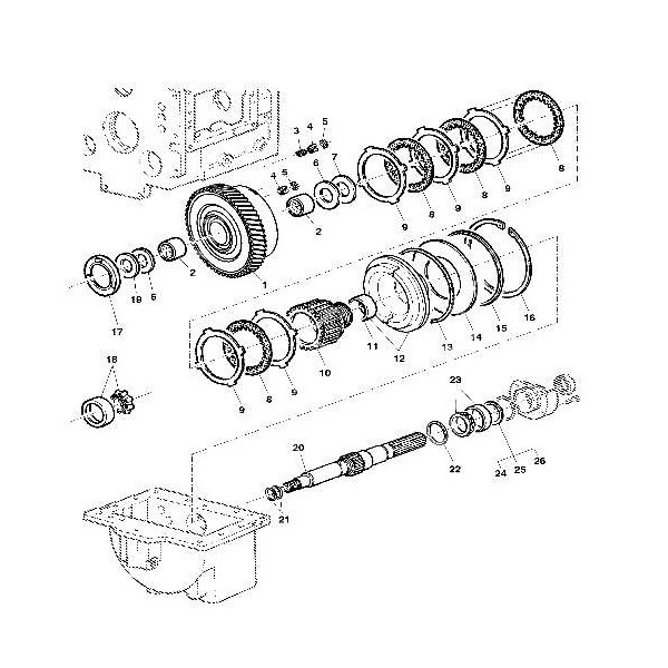 SPR2705 Tarczka sprzęgła John Deere RE326611