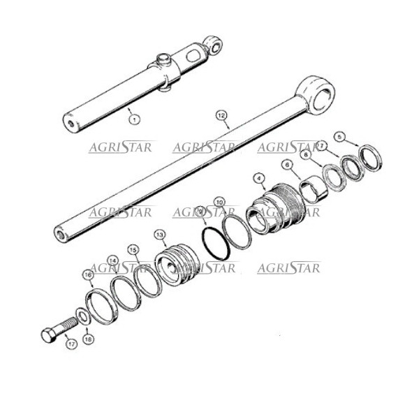 HYD2534 Zestaw uszczelnień łyżki koparkowej 76/38mm