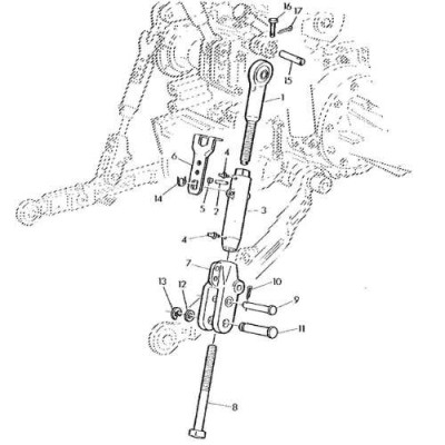 Główka podnośnika wieszaka ramion RE55238 John Deere 6800, 6900 6810 6910 7200, 7400 7210, 7410, 7510 7420, 7520 7330 8200