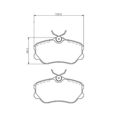 HAM3058 Bremsbeläge für Antriebswelle