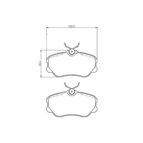 HAM3058 Klocki hamulcowe na wał napędowy