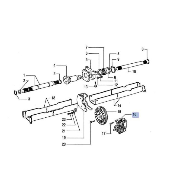 HAM3058 Klocki hamulcowe na wał napędowy
