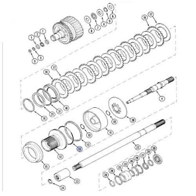 SKR2053 Oring kosza sprzęgłowego MFD