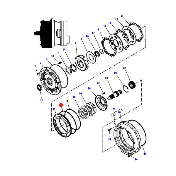 SKR7097 O-ring 378290X1 Massey Ferguson