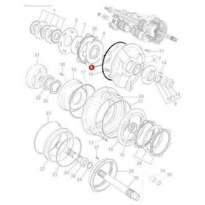 Oring o-ring przekładni sprzęgła 378291X1 365784X1 3380351m1 Massey Ferguson 3050 3090 3065 3080 3075 3115 3125 3635 3655 3690