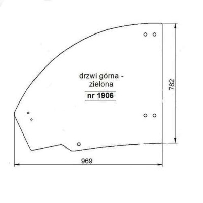 szyba drzwi, Case TX 130-40 130-43 130-45 140-43 140-45 170-45 New Holland LM 732 1133 1330 1333 1340 1343 1345 1445