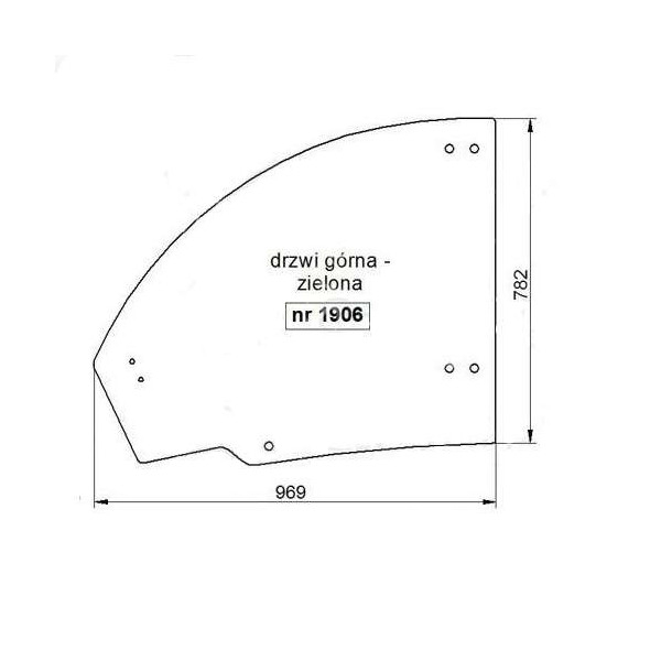 szyba drzwi, Case TX 130-40 130-43 130-45 140-43 140-45 170-45 New Holland LM 732 1133 1330 1333 1340 1343 1345 1445
