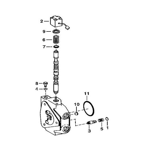ELE7095 Cewka elektrozaworu RE62285 John Deere