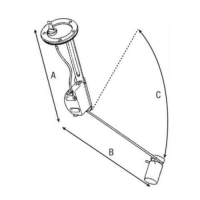 Czujnik poziomu paliwa Fiat F100 F115 F120 F130 F140 5154939