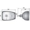 ELE1056 Lampa drogowa przednia jazdy Terex  Fermec 840, 860, 890, 990