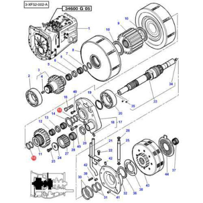 SKR2058 Pierścień kosza sprzęgłowego 25x31x2mm