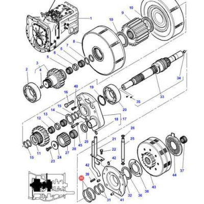 SKR2058 Pierścień kosza sprzęgłowego 25x31x2mm