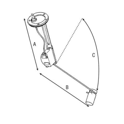 Czujnik poziomu paliwa 3388606M93 Massey Ferguson 3610, 3630, 3635, 3650 3655,