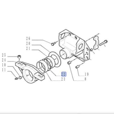 PON2680 Oring zawieszenia osi